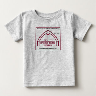 Camiseta Para Bebê Logotipo da pré-escola Trinity Lutheran