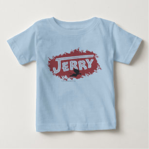 Camiseta Para Bebê Logotipo da silhueta de Jerry