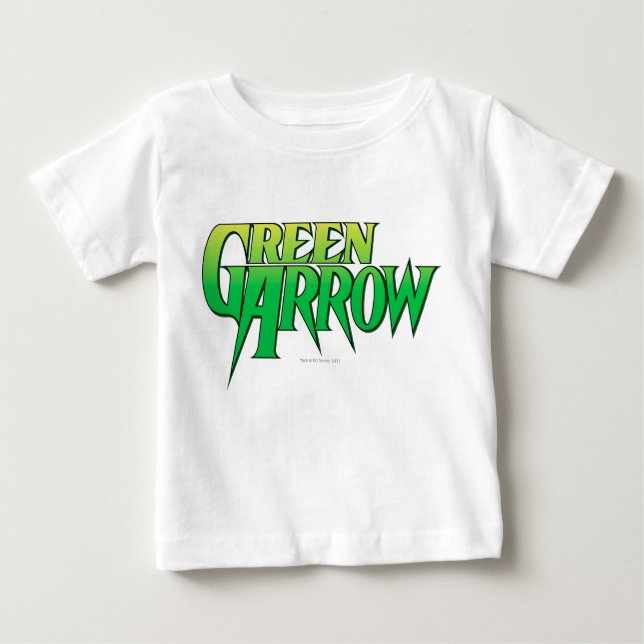 Camiseta Para Bebê Logotipo de seta verde 3 (Frente)