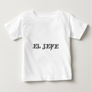 Camiseta Para Bebê Logótipo do El Jefe Vaquero Cowboy