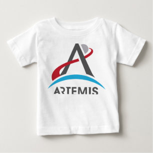 Camiseta Para Bebê Logotipo do Programa Artemis da NASA Marte 2024 As