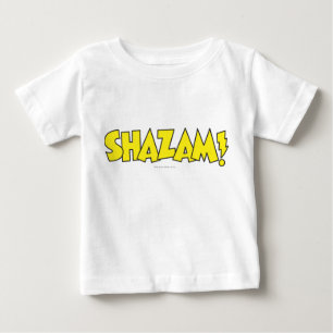 Camiseta Para Bebê Logotipo do Shazam Amarelo