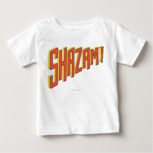 Camiseta Para Bebê Logotipo do Shazam Vermelho/Amarelo