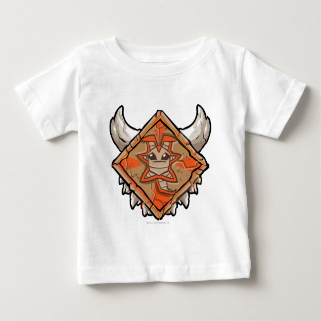 Camiseta Para Bebê Logotipo do Team Tyrannia (Frente)