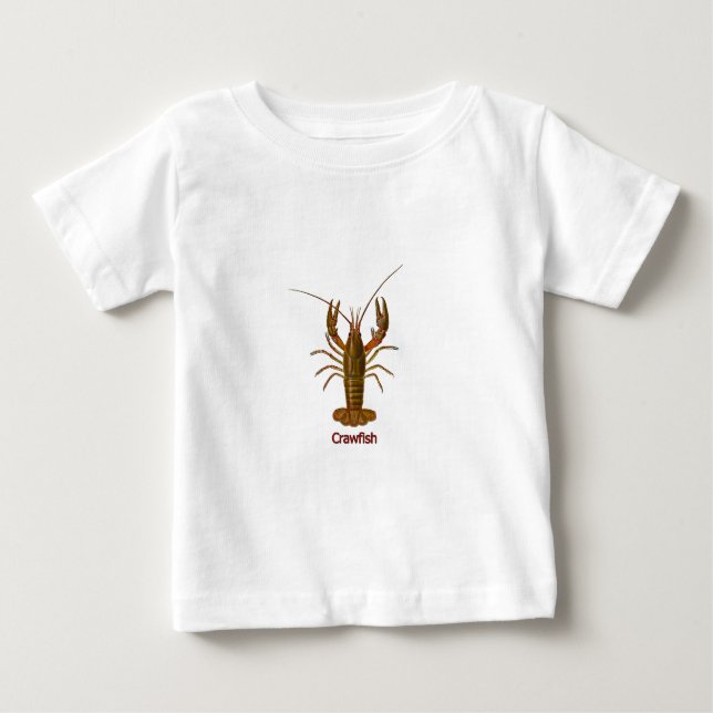 Camiseta Para Bebê Logotipo dos lagostins (Frente)