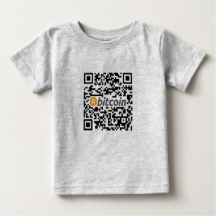 Camiseta Para Bebê Logotipo e endereço Bitmoney