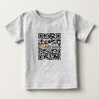 Camiseta Para Bebê Logotipo e endereço Bitmoney