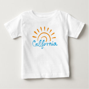 Camiseta Para Bebê Logotipo ensolarado de Califórnia