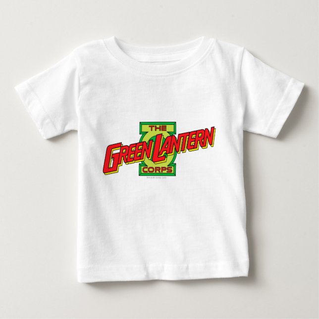 Camiseta Para Bebê Logotipo Gren Lantern Corps (Frente)