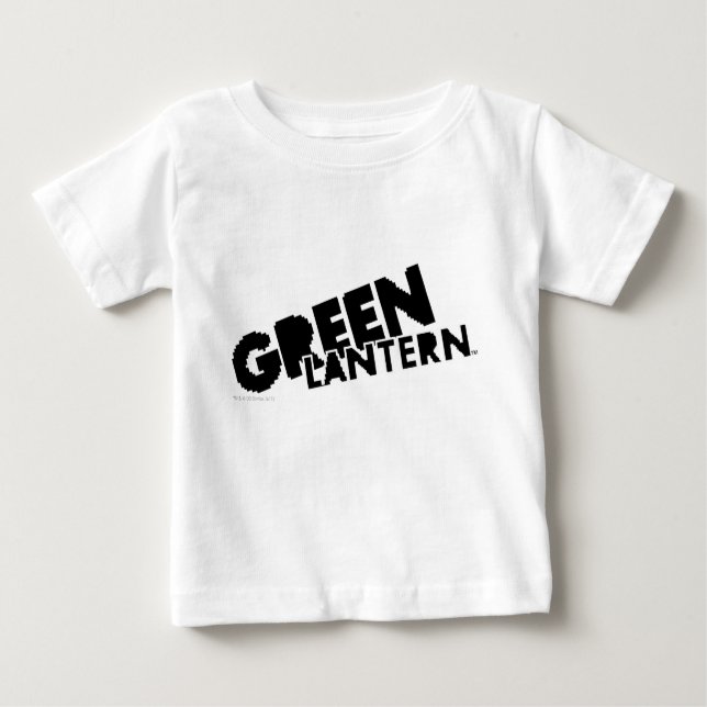 Camiseta Para Bebê Logotipo Lanterna Verde - Pixels (Frente)