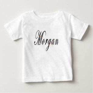 Camiseta Para Bebê Logotipo Morgan Name