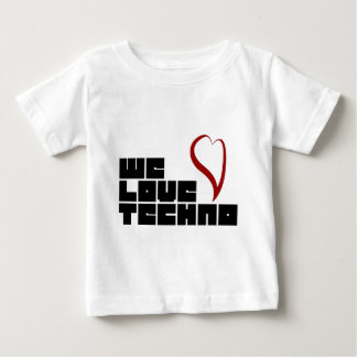 Camiseta Para Bebê Logotipo-Nós-Amor-Techno
