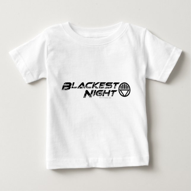 Camiseta Para Bebê Logotipo Noturno Blackest (Frente)