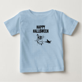 Camiseta Para Bebê Logotipo Personalizado | Nome, Bruxa Voadora e um 