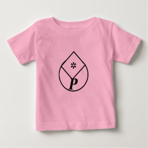 Camiseta Para Bebê Logotipo personalizado simples e elegante aqui, em