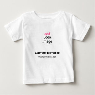 Camiseta Para Bebê Logotipo Personalizável de Chic Comercial Extravag