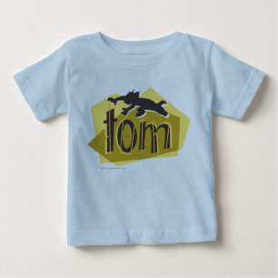 Camiseta Para Bebê Logotipo Silhouette do Tom