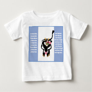Camiseta Para Bebê Lola, a rima de viveiros espanhóis