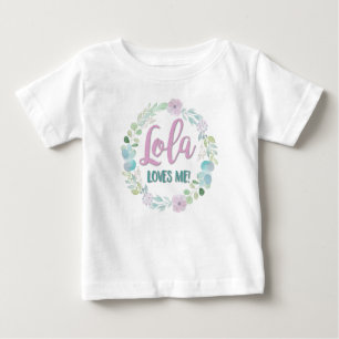 Camiseta Para Bebê Lola ama-me!