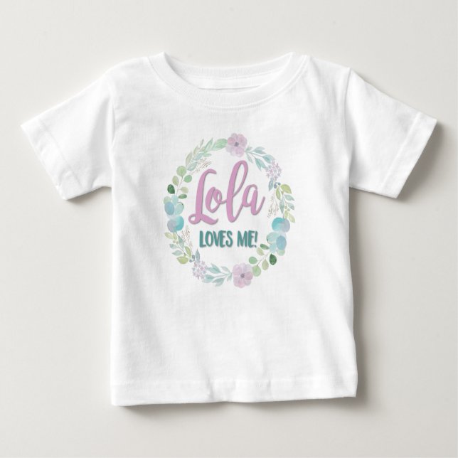 Camiseta Para Bebê Lola ama-me! (Frente)