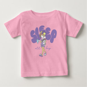 Camiseta Para Bebê Lola Bunny Dorme Todo o Dia