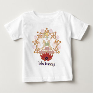 Camiseta Para Bebê Lola Bunny Yoga Lotus Pose