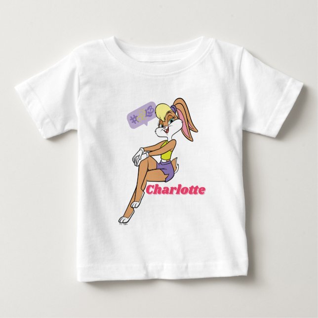 Camiseta Para Bebê Lola Sitting (Frente)
