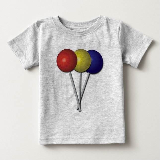 Camiseta Para Bebê Lollipops T-Shirt (Frente)