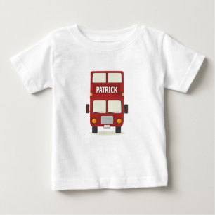 Camiseta Para Bebê London Red Bus Personalizado