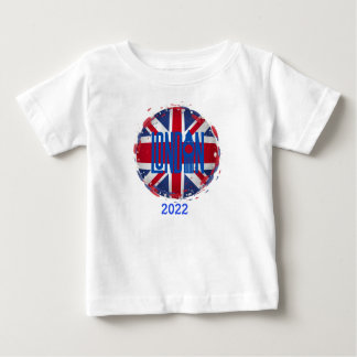 Camiseta Para Bebê London Union Jack 2022 para personalizar