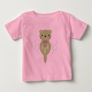 Camiseta Para Bebê Lontra Cuja