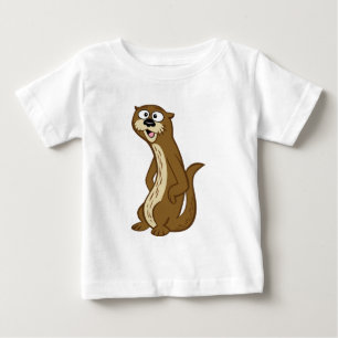 Camiseta Para Bebê Lontra do rick Reggie da guarda florestal