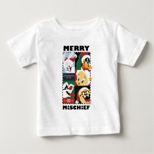 Camiseta Para Bebê LOONEY TUNES™ Holidy Feliz Mishead