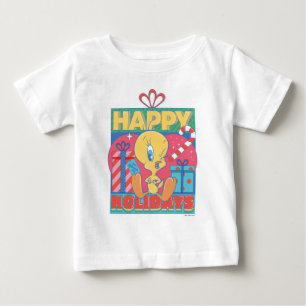 Camiseta Para Bebê LOONEY TUNES™   TWEETY™ Felizes Festas