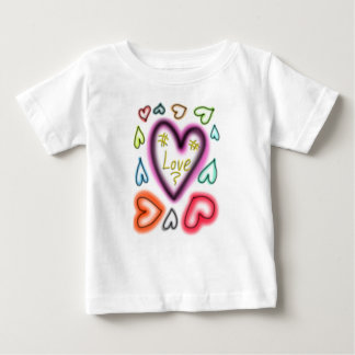 Camiseta Para Bebê los corazones
