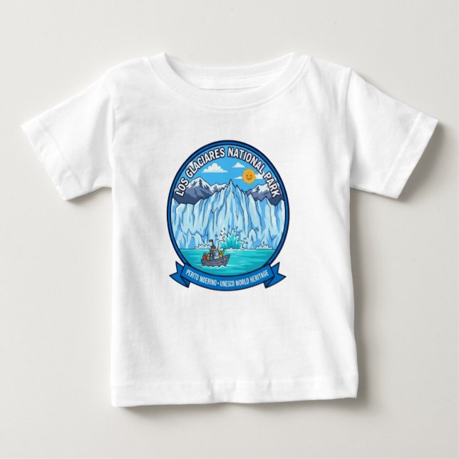 CAMISETA PARA BEBÊ LOS GLACIARES NATIONAL PARK (Frente)