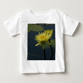 Camiseta Para Bebê Lotus Waterlily Amarela