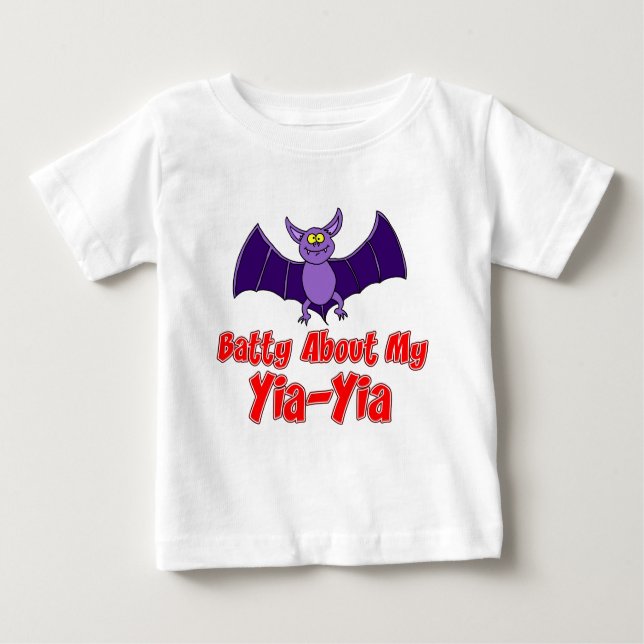 Camiseta Para Bebê Louco pela minha Yia-Yia (Frente)