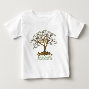 Camiseta Para Bebê Loucos de árvore da família