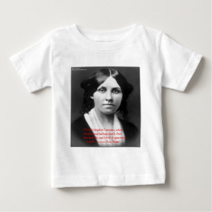 Camiseta Para Bebê Louisa May Alcott Presentes de Sabedoria "Pequeno