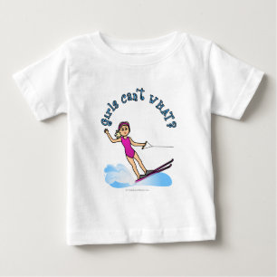 Camiseta Para Bebê Loura Female Water Skier