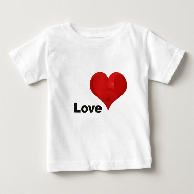 Camiseta Para Bebê Love Baby T-Shirt (Frente)