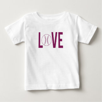 Camiseta Para Bebê Love Baseball Baby Tee