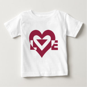 Camiseta Para Bebê Love Berry Purple