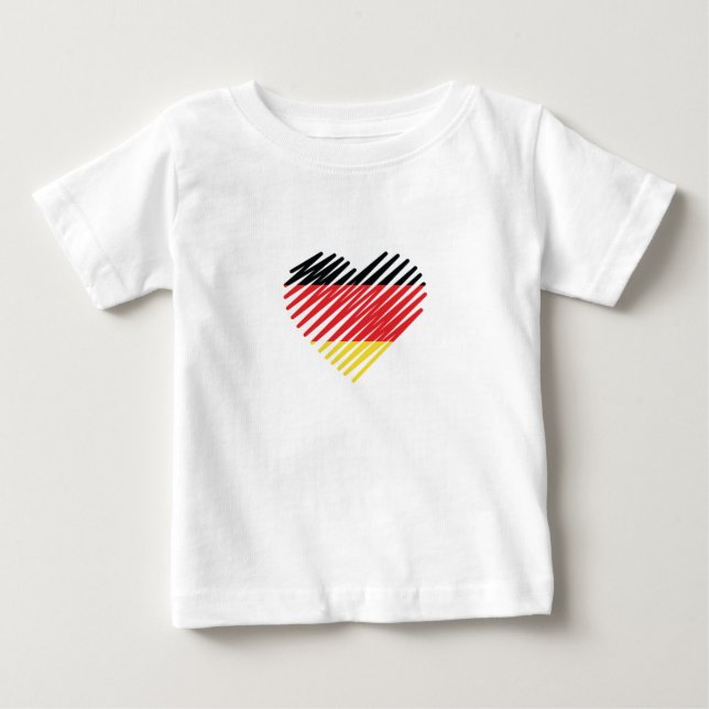 Camiseta Para Bebê Love Germany Orgulho (Frente)