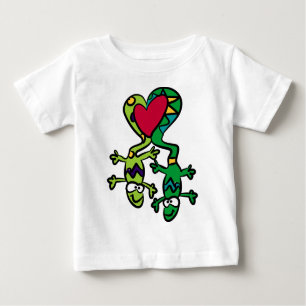 Camiseta Para Bebê Love Lizards