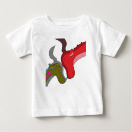 Camiseta Para Bebê Love: Momma and Baby Dragon T-Shirt