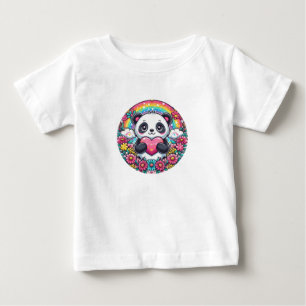 Camiseta Para Bebê Love Panda Baby