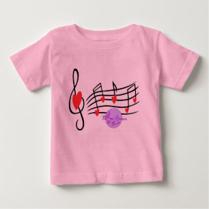 Camiseta Para Bebê Love Song Long Sleeves Bella Criança T-Shirt