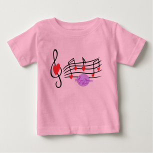 Camiseta Para Bebê Love Song T-Shirt